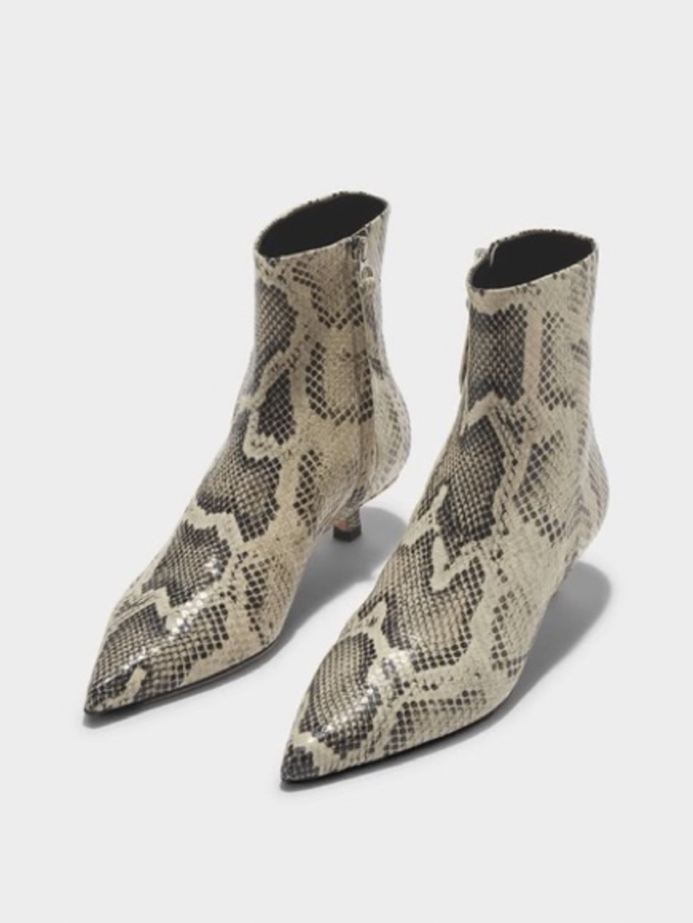 AEYDE Sophie Ankle Boots Snake Goat Leather Size 38 GUC